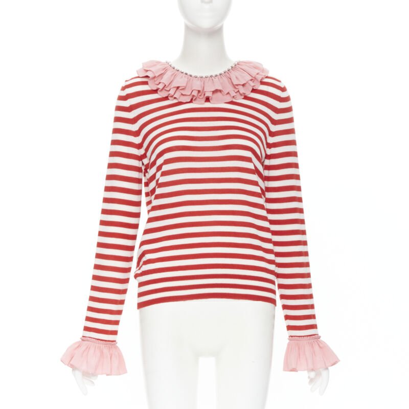 Gucci Crystal Collar Sweater