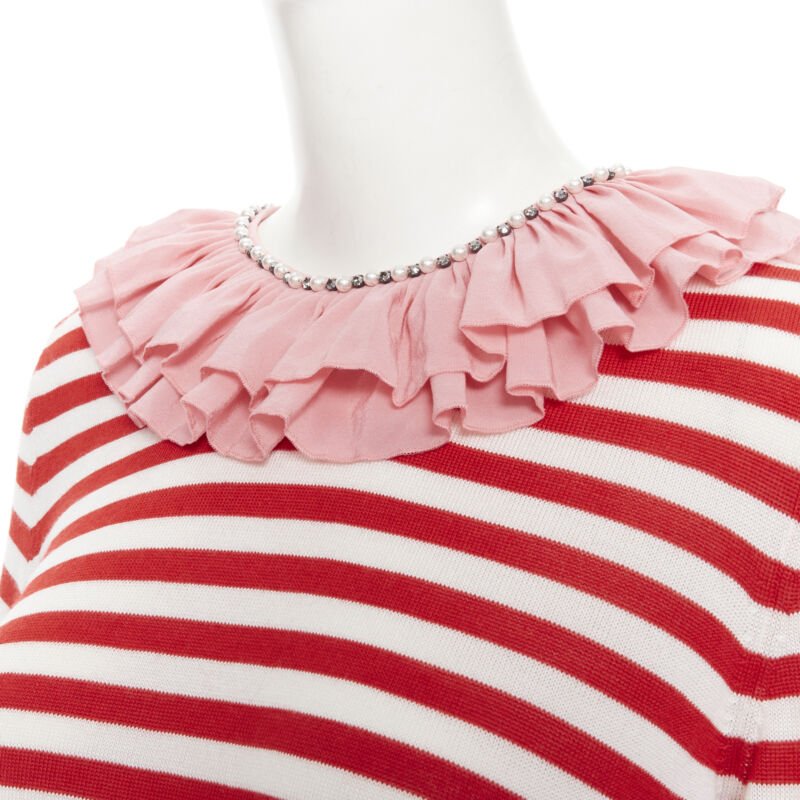 Gucci Crystal Collar Sweater - Back view