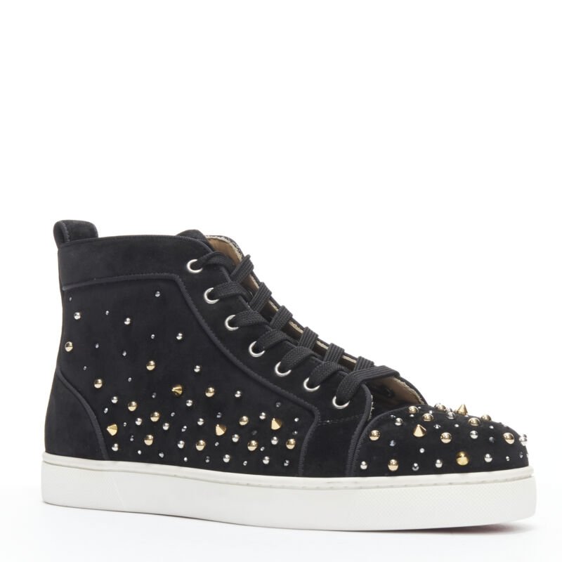 Christian Louboutin Spike Crystal Sneakers - Back view