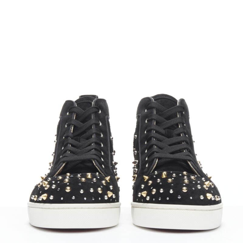 Christian Louboutin Spike Crystal Sneakers - Image 6