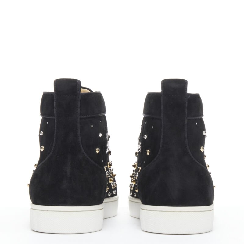 Christian Louboutin Spike Crystal Sneakers - Side view