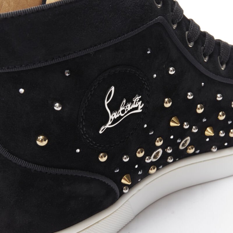 Christian Louboutin Spike Crystal Sneakers - Image 10