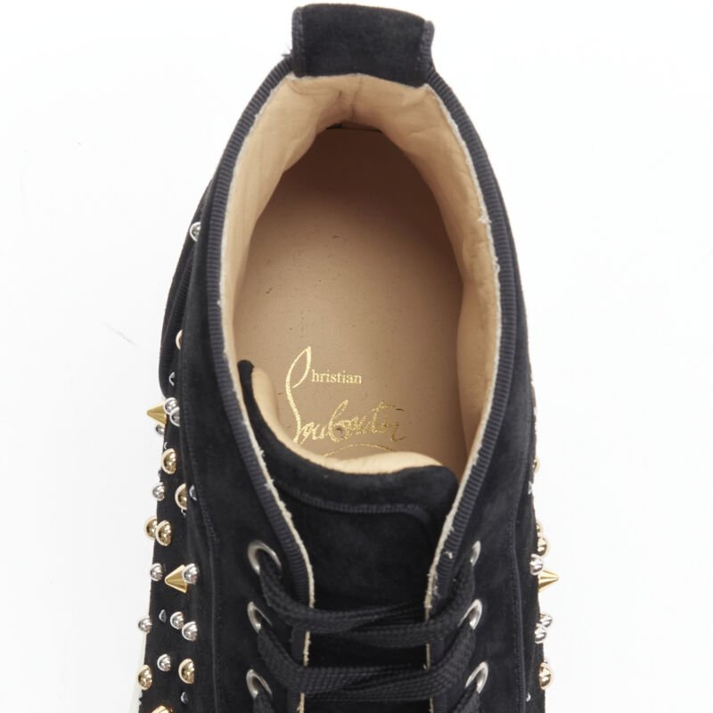 Christian Louboutin Spike Crystal Sneakers - Image 11
