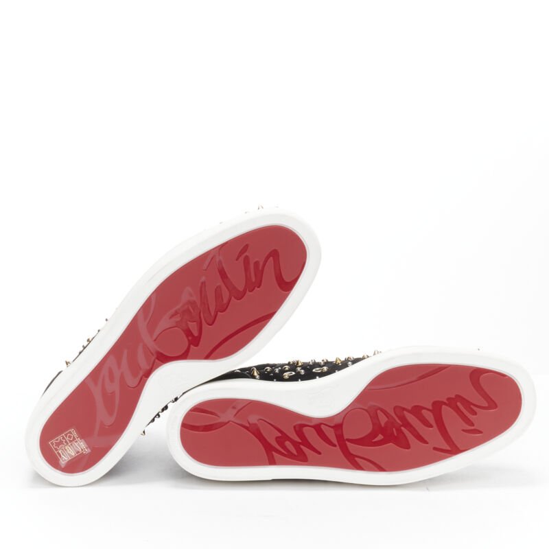 Christian Louboutin Spike Crystal Sneakers - Image 13