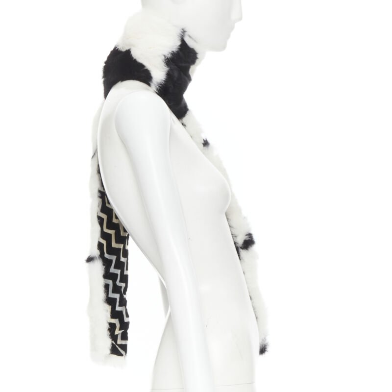 Christian Dior Rabbit Fur Scarf - Side view