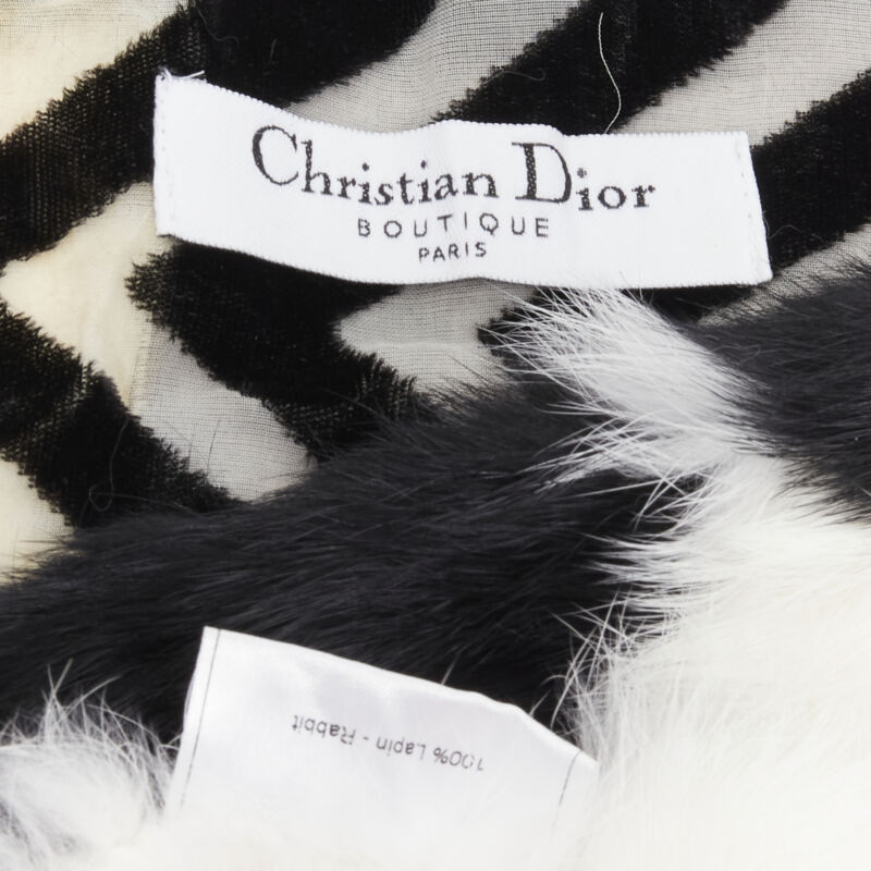 Christian Dior Rabbit Fur Scarf - Image 13