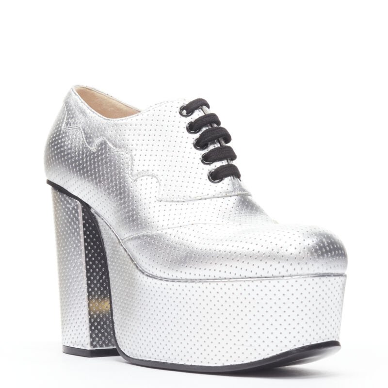 Gucci Studded Wedge Buckle Boots - Back view