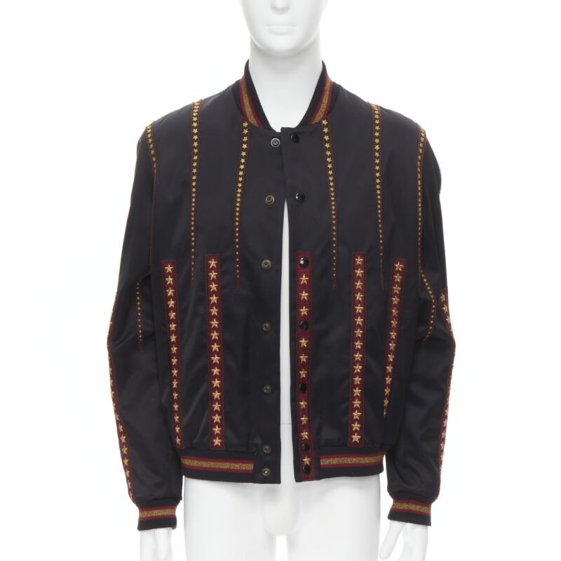 Saint Laurent Gold Star Bomber