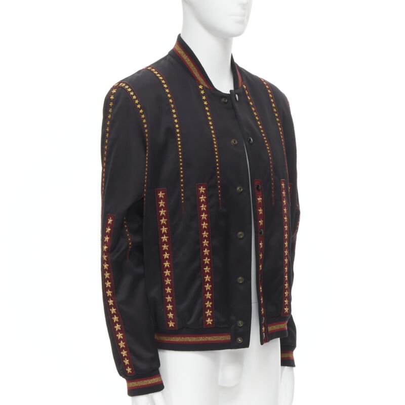 Saint Laurent Gold Star Bomber - Image 6