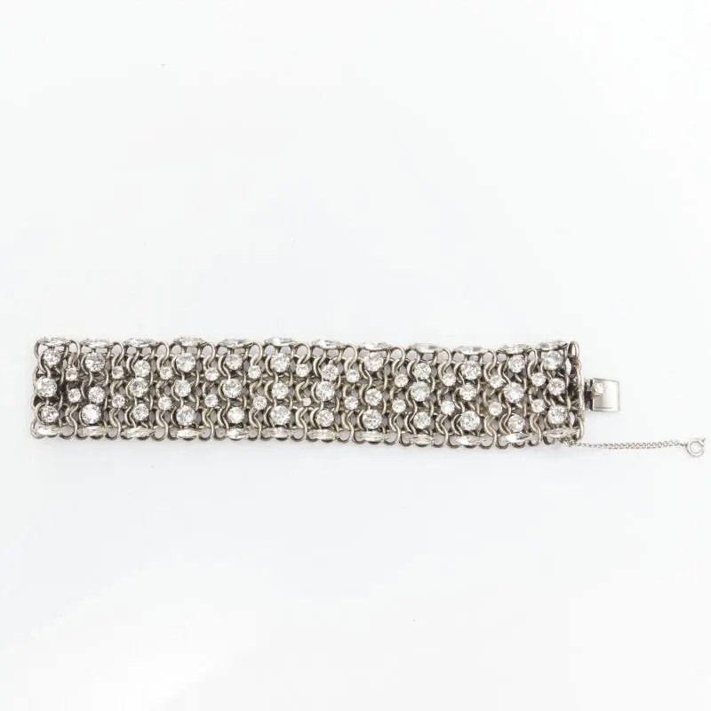 Saint Laurent Grunge Punk Chain Bracelet Silver Metal Very good - Back View