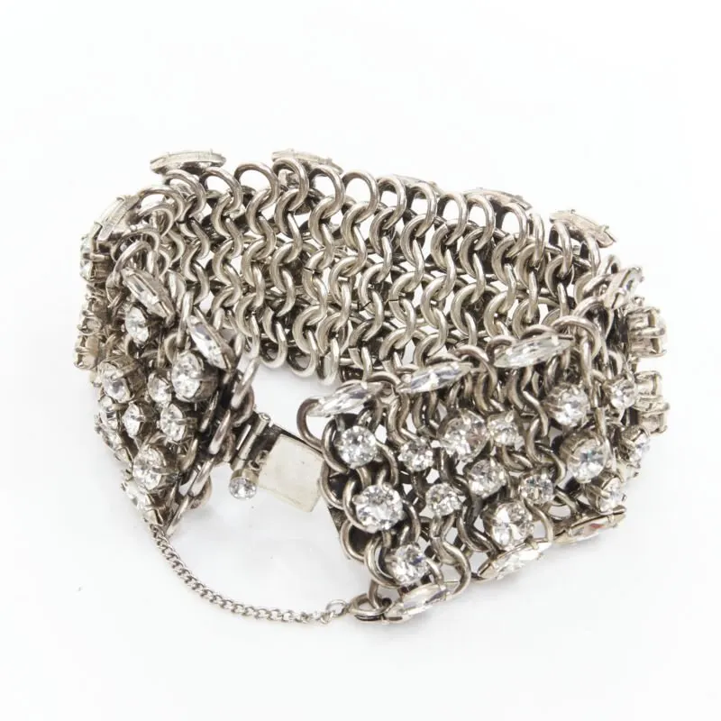 Saint Laurent Grunge Punk Chain Bracelet Silver Metal Very good - Inside View
