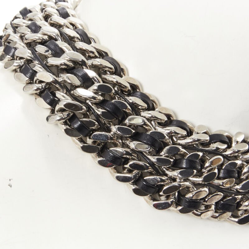 Saint Laurent Chunky Leather Necklace - Detail 1