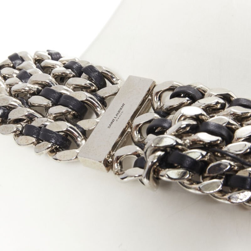 Saint Laurent Chunky Leather Necklace - Detail 2