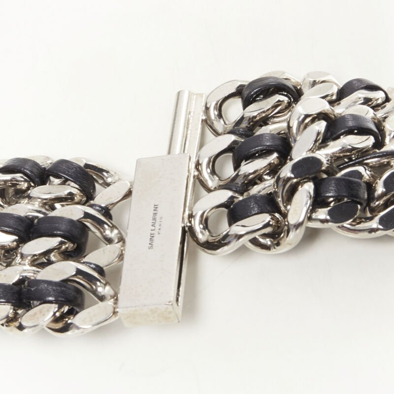 Saint Laurent Chunky Leather Necklace - Image 10
