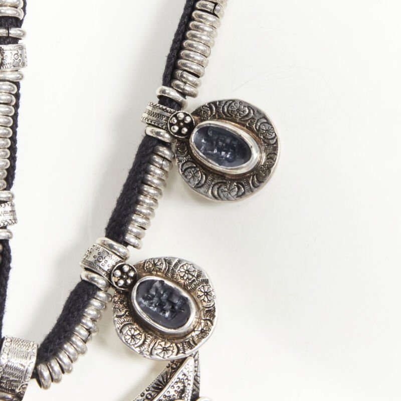 Saint Laurent Stone Crescent Necklace - Detail 2