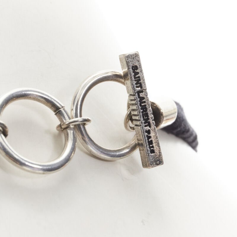 Saint Laurent Stone Crescent Necklace - Image 10