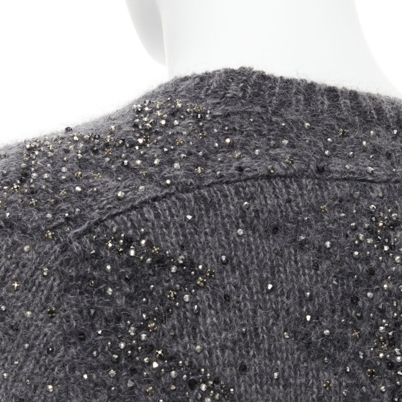 Saint Laurent Rhinestone Wool Sweater - Detail 2