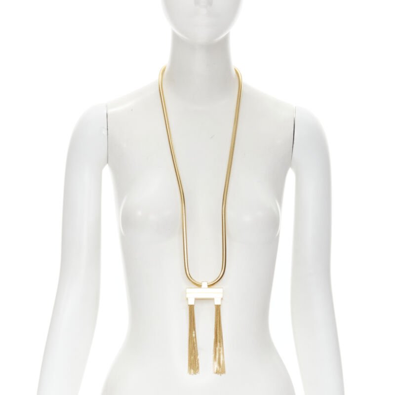 Saint Laurent Opium Deco double tassel necklace