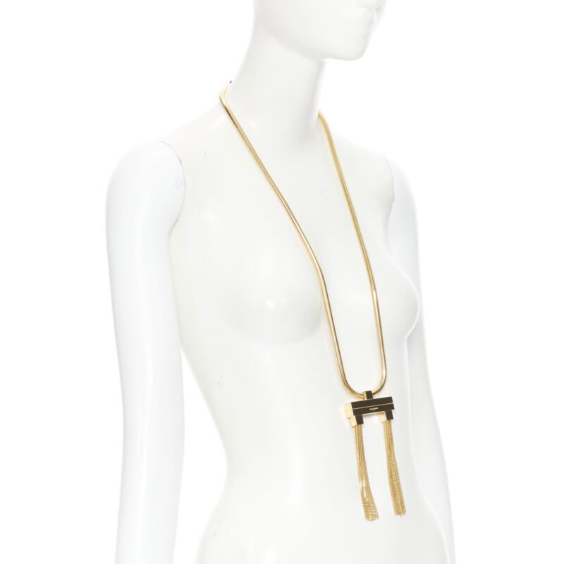 Saint Laurent Opium Deco double tassel necklace - Image 6