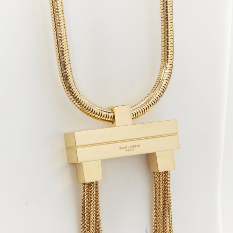 Saint Laurent Opium Deco double tassel necklace - Detail 1
