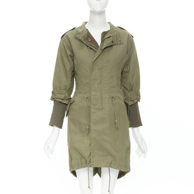Junya Watanabe Green Fisherman Coat Green Cotton Very good - Front View