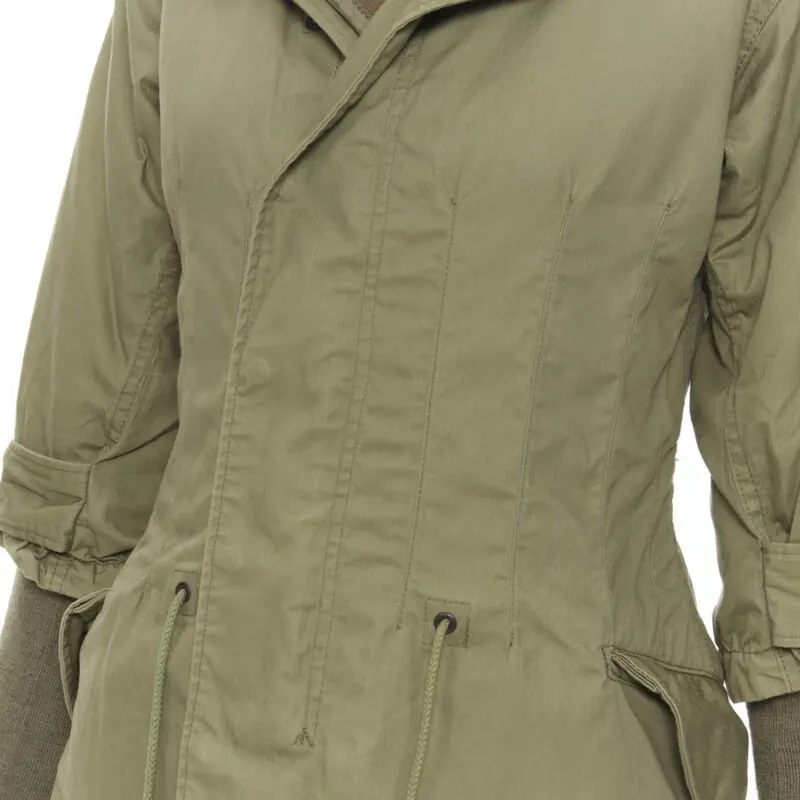 Junya Watanabe Green Fisherman Coat Green Cotton Very good - Back View