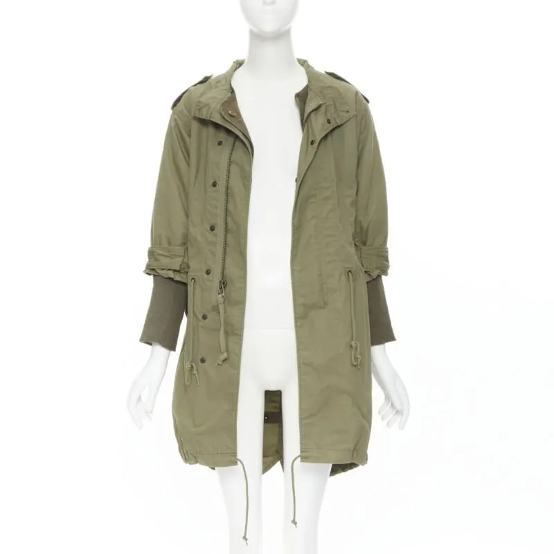 Junya Watanabe Green Fisherman Coat Green Cotton Very good - Inside View