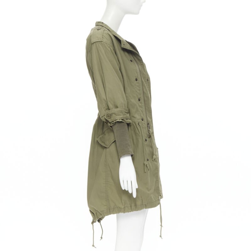 Junya Watanabe Green Fisherman Coat - Side view