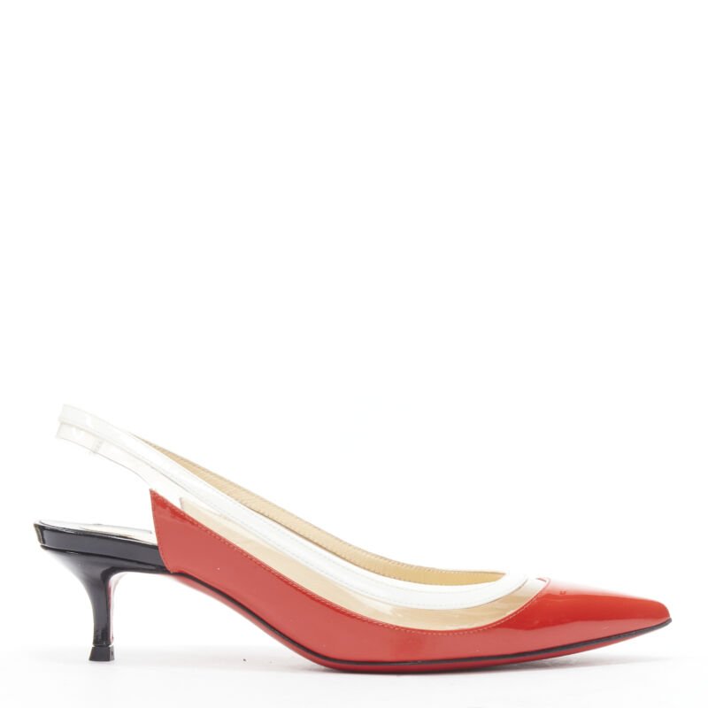 Christian Louboutin PVC Sling Pumps