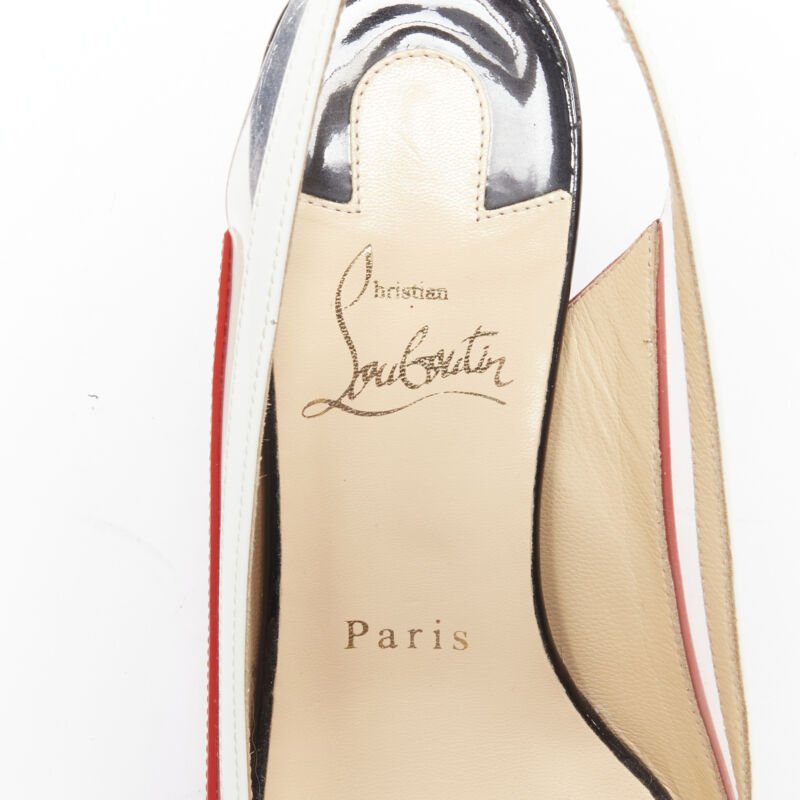 Christian Louboutin PVC Sling Pumps - Image 12