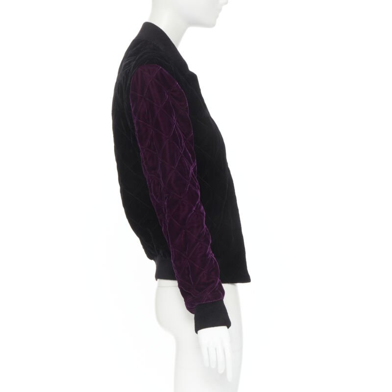 Saint Laurent Black Diamond Bomber - Side view