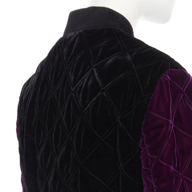 Saint Laurent Black Diamond Bomber - Image 10