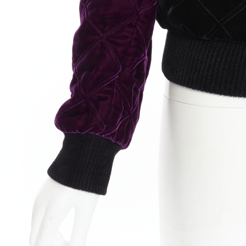 Saint Laurent Black Diamond Bomber - Image 11