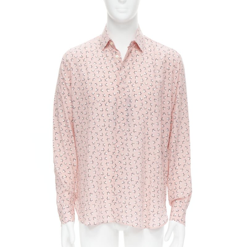 Saint Laurent Star print silk shirt