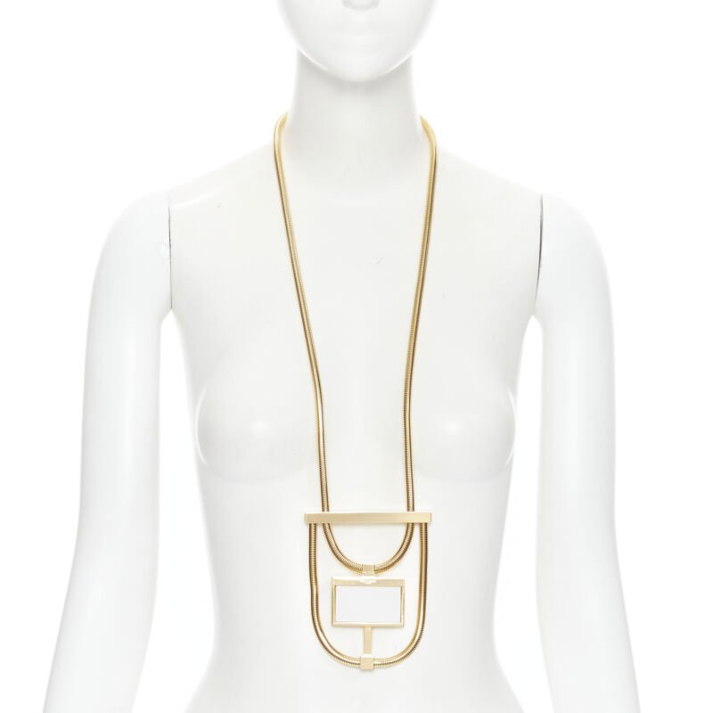 Saint Laurent Stone Pendant Necklace