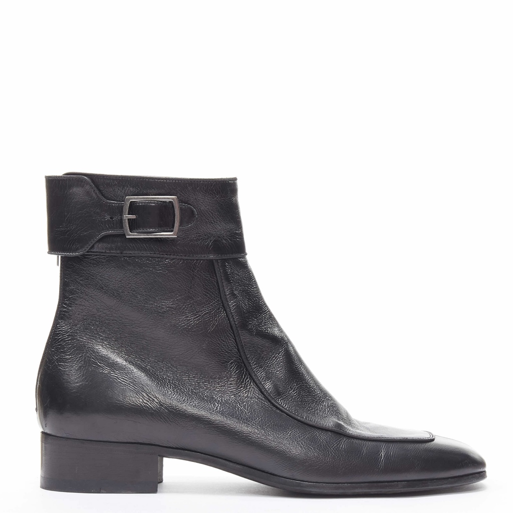 Saint Laurent Strap Pull Motorcycle Boots