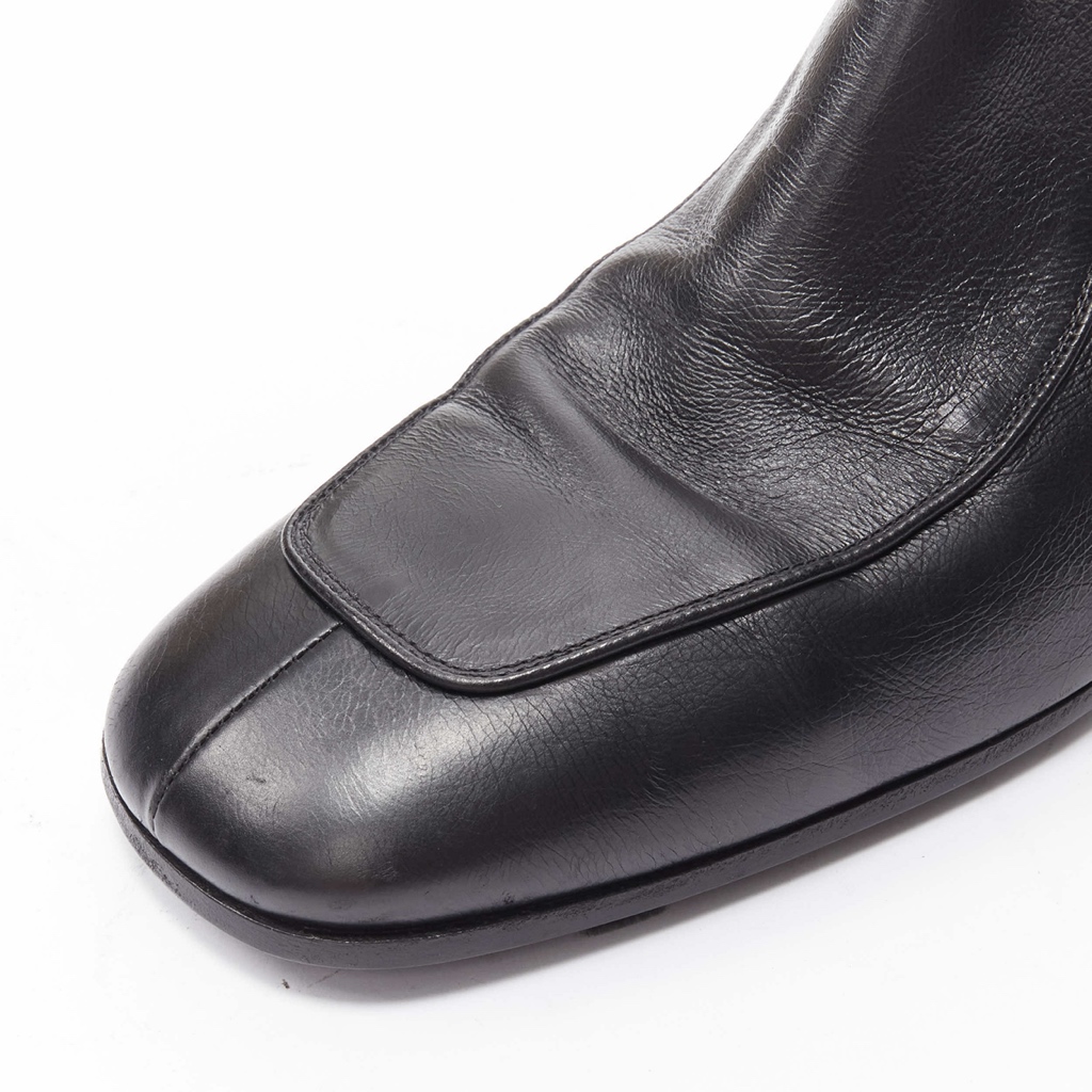 Saint Laurent Strap Pull Motorcycle Boots - Image 10