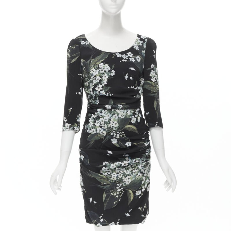 Dolce & Gabbana Floral Ruched Dress