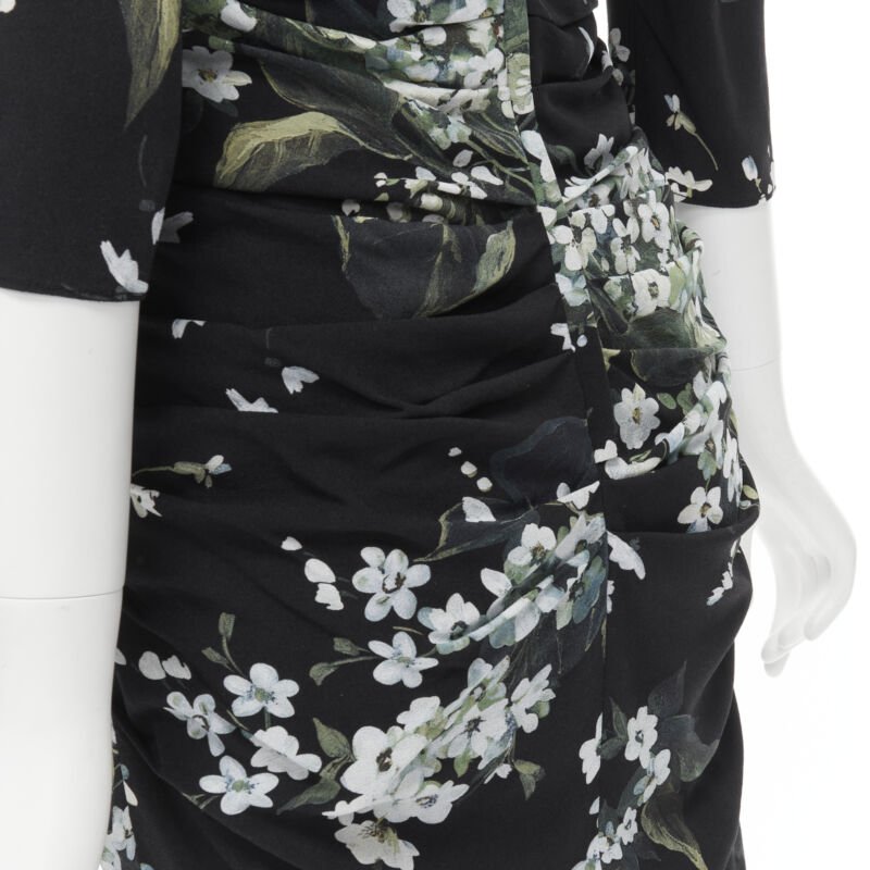 Dolce & Gabbana Floral Ruched Dress - Back view