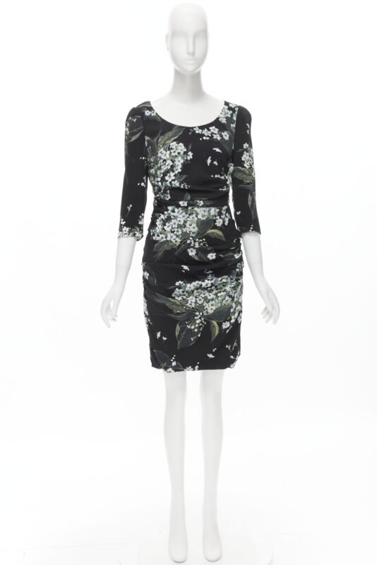 Dolce & Gabbana Floral Ruched Dress - Image 6