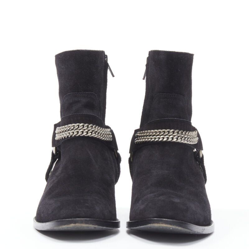 Saint Laurent Buckle Thigh High Boots - Image 6