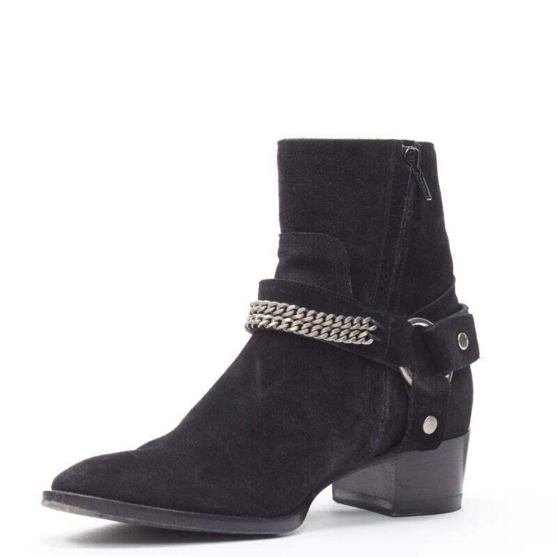 Saint Laurent Buckle Thigh High Boots - 4