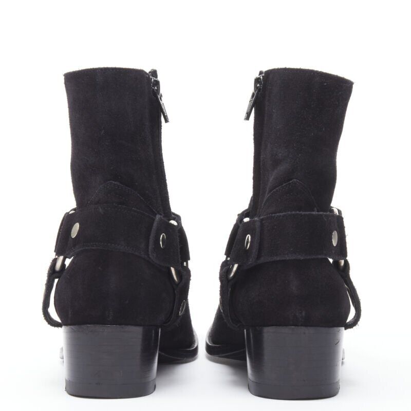Saint Laurent Buckle Thigh High Boots - Side view