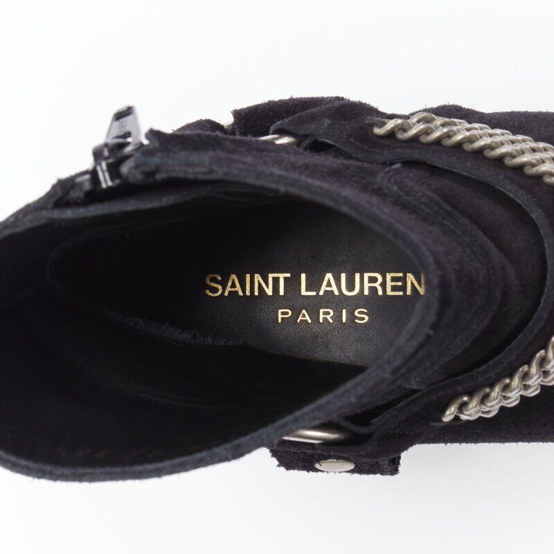 Saint Laurent Buckle Thigh High Boots - Image 12