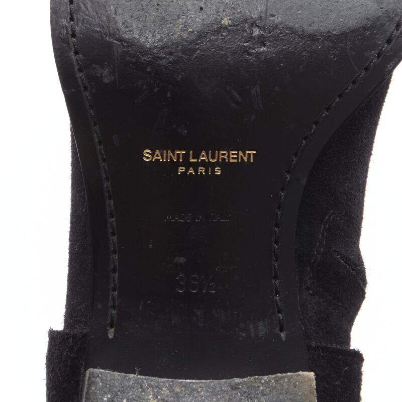 Saint Laurent Buckle Thigh High Boots - Image 13