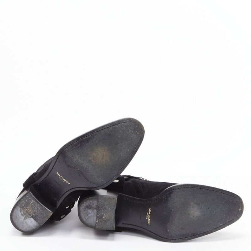 Saint Laurent Buckle Thigh High Boots - Image 14