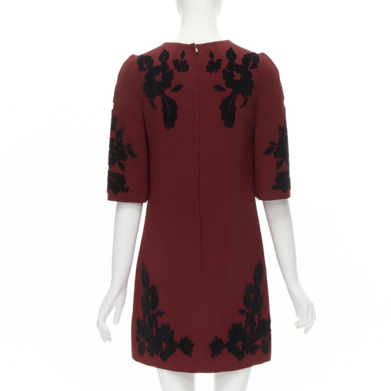 Dolce & Gabbana Floral Velvet Dress - Detail 1