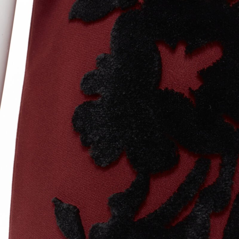 Dolce & Gabbana Floral Velvet Dress - Image 10