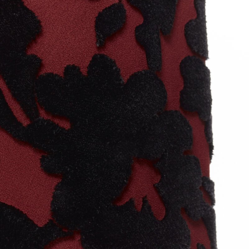 Dolce & Gabbana Floral Velvet Dress - Image 12