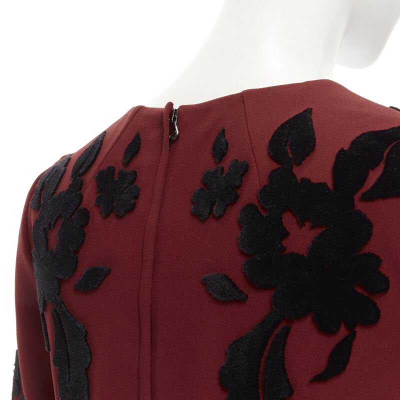 Dolce & Gabbana Floral Velvet Dress - Image 13